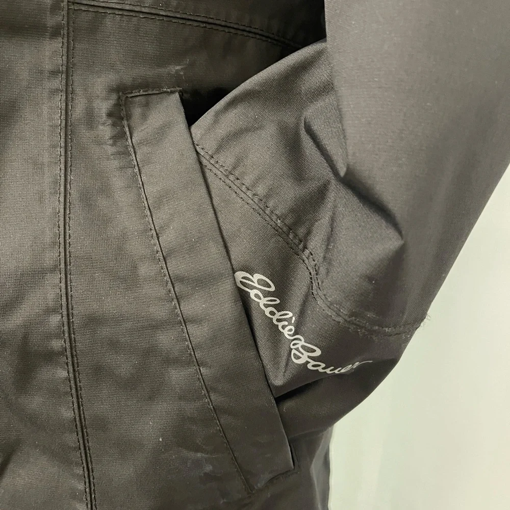 Eddie Bauer Black Trench Coat - Picture 3 of 11